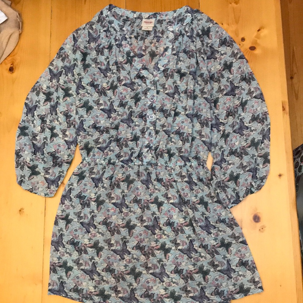 Juniors top/tunic with cinched waist, size small